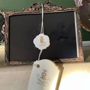 Royal Sheffield Silver Plated Ornate Photo Frame Vintage Original Tags